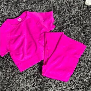 Vibrant Pink Activewear Set